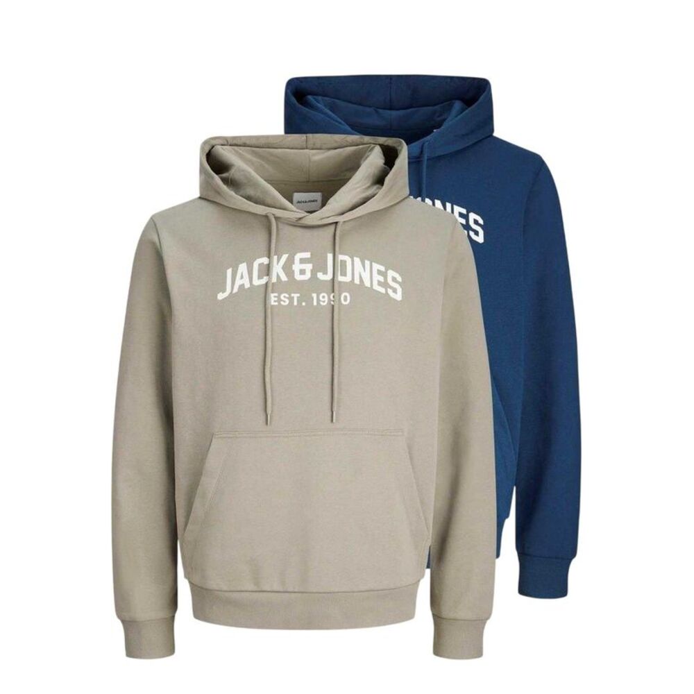 Jack And Jones Mens Arch Hoodie (Pack of 2) / Titan/Vetiver